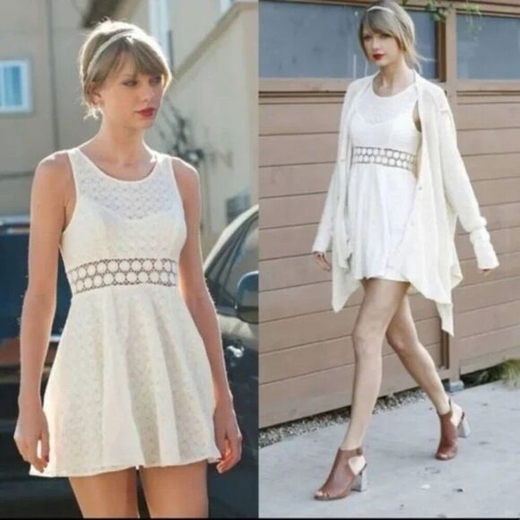 Free People dress black lace cocktail dress 2 s xs sexy mini dress daisy defect - Picture 7 of 14